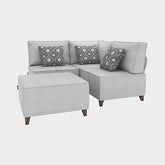 1 Corner Unit + 1 Ottoman + 2 Armless Chair