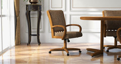 Chromcraft Baylor Collection CM177-C946 Swivel Tilt Caster Casual Dining Chair