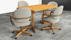 Chromcraft Chambers Collection CM362-C945 Swivel Tilt Caster Casual Dining Chair