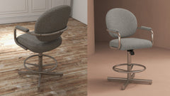 Chromcraft Astra Collection KM363-KS626 Swivel Tilt Counter Height Dining Stool