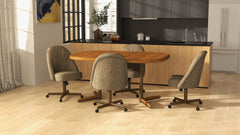 Chromcraft Landry Collection CM128-C798 Swivel Tilt Caster Casual Dining Chair