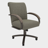 Easton Collection MM602-MP635 Swivel Tilt Caster Casual Dining Chair