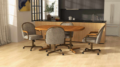 Chromcraft Medina Collection CM188-C798 Swivel Tilt Caster Casual Dining Chair