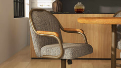 Chromcraft Medina Collection CM188-C798 Swivel Tilt Caster Casual Dining Chair