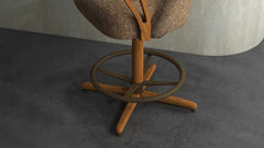 Chromcraft Bailey Collection CM127-CDS336 Swivel Tilt Counter Height Dining Stool