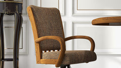 Chromcraft Baylor Collection CM177-C946 Swivel Tilt Caster Casual Dining Chair