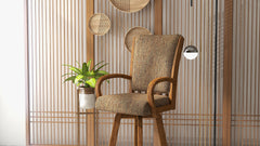 Chromcraft Baylor Collection CM177-CDS384 Counter Height Swivel Dining Stool