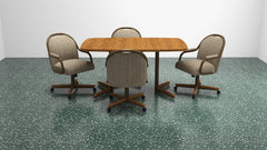 Chromcraft Seneca Collection CM189-C845 Swivel Tilt Caster Casual Dining Chair