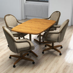 Chromcraft Seneca Collection CM189-C945 Swivel Tilt Caster Casual Dining Chair