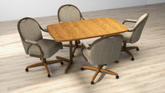 Chromcraft Seneca Collection CM189-C945 Swivel Tilt Caster Casual Dining Chair